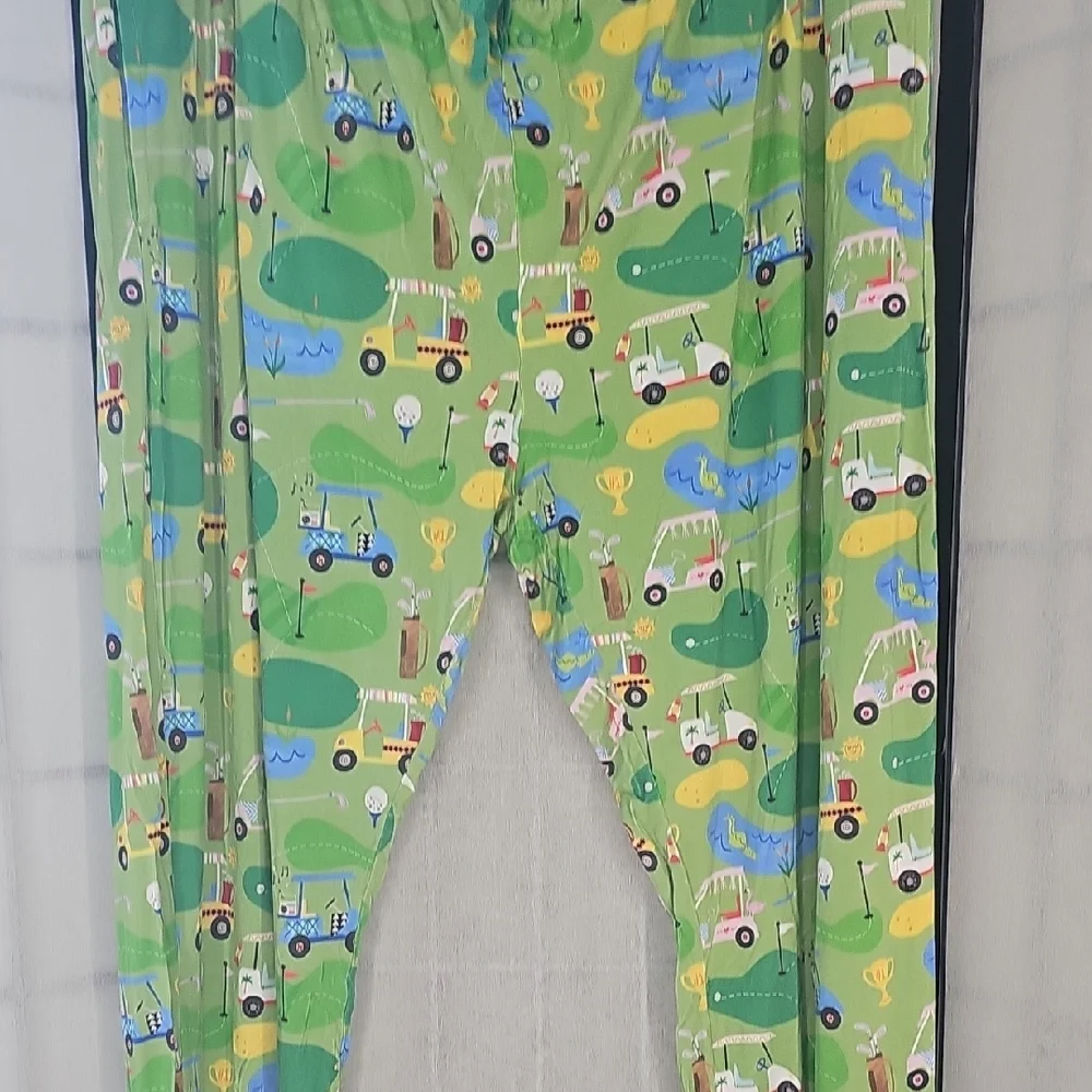 Little Sleepies Green Tractor Pajama Pants Size XXL - Picture 5 of 12